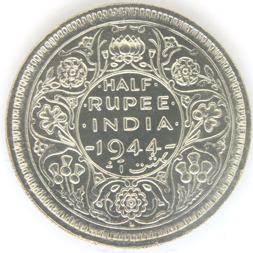 3096 - 1944 Colonial India silver half rupee. P&P Group 1 (£14+VAT for the first lot and £1+VAT for subsequ... 