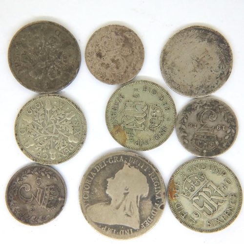 3105 - Mixed circulated UK silver coinage. P&P Group 1 (£14+VAT for the first lot and £1+VAT for subsequent... 