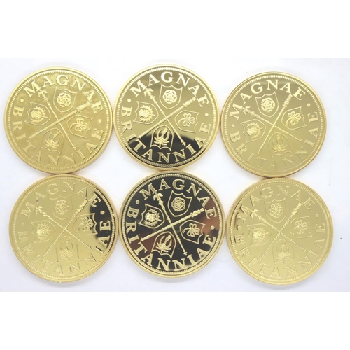 3129 - Operation Overlord commemorative gold plated tokens. P&P Group 1 (£14+VAT for the first lot and £1+V... 