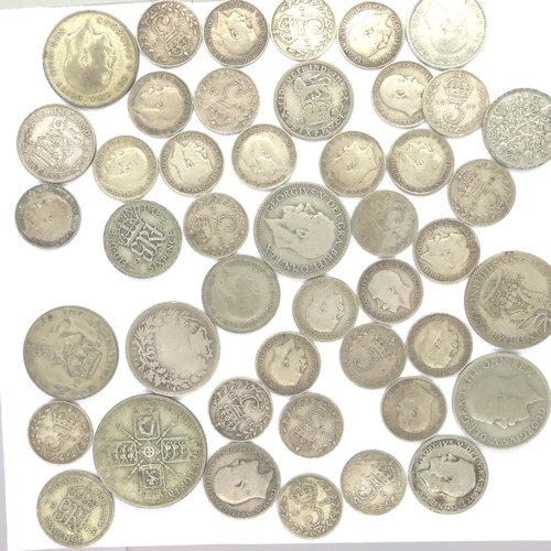 3132 - Silver coins of George V and George VI, mixed grades. P&P Group 2 (£18+VAT for the first lot and £3+... 