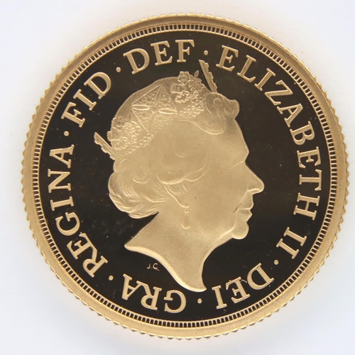 3154 - 2015 proof sovereign of Elizabeth II, boxed and encapsulated. P&P Group 1 (£14+VAT for the first lot... 