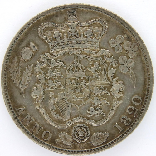 3048 - 1820 half crown of George IV, our grade gEF. P&P Group 1 (£14+VAT for the first lot and £1+VAT for s... 