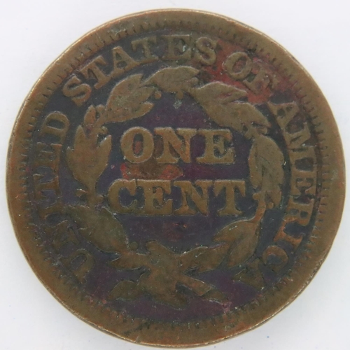 3067 - 1847 American one cent, early colonization issue. P&P Group 1 (£14+VAT for the first lot and £1+VAT ... 