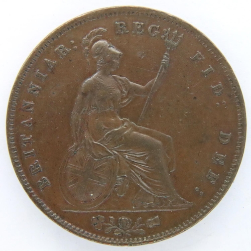 3068 - 1858 copper penny of Queen Victoria, WW Incuse. P&P Group 1 (£14+VAT for the first lot and £1+VAT fo... 