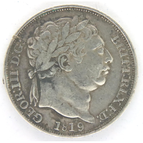 3070 - 1819 sixpence of George III. P&P Group 1 (£14+VAT for the first lot and £1+VAT for subsequent lots)