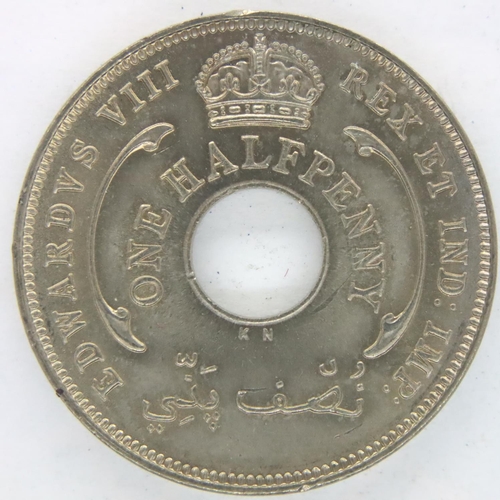 3075 - 1936 British West Africa halfpenny of Edward VIII, our grade EF. P&P Group 1 (£14+VAT for the first ... 