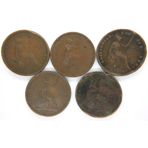 3085 - Collection of William IV early milled copper pennies. P&P Group 1 (£14+VAT for the first lot and £1+... 