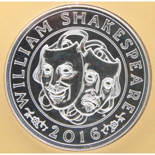 3124 - Limited edition William Shakespeare fifty pounds silver coin. P&P Group 1 (£14+VAT for the first lot... 