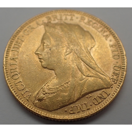 3142 - 1894 sovereign of Queen Victoria. P&P Group 1 (£14+VAT for the first lot and £1+VAT for subsequent l... 