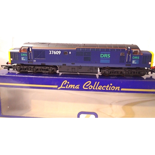 2061 - Lima Class 37 Diesel 37609, DRS Blue, excellent condition, box with storage wear. P&P Group 1 (£14+V... 