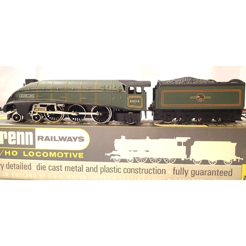 2190 - Wrenn 2211/A Silver Link 60014, Green Late Crest, with instructions. Very good condition, slight los... 