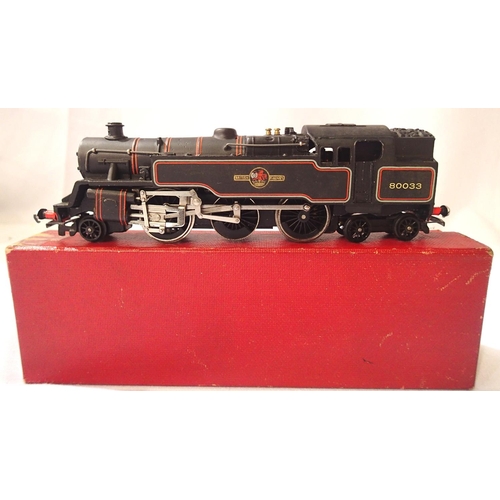 2198 - Hornby Dublo 2218, 2.6.4 tank, Black Late Crest, 80033, with instructions and paperwork, excellent c... 