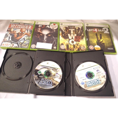 2211 - Six mixed Xbox 360 games to include Ultimate Alliance 2, Fear 3, Army Of The Two, Left 4 Dead 2, Gho... 