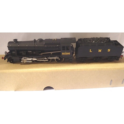 2200 - Hornby Dublo Class 8F, refinished/detailed, Black LMS 8096 with Triang type coupling fitted. Excelle... 