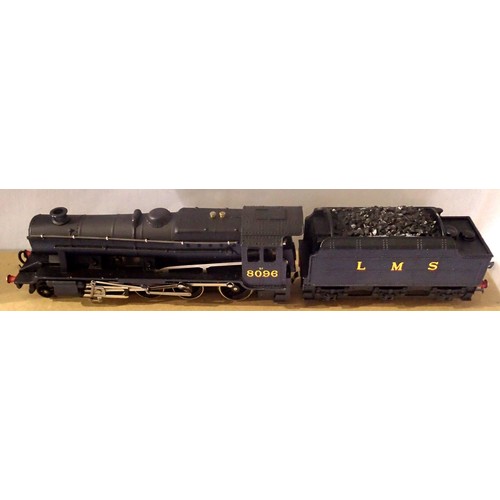 2200 - Hornby Dublo Class 8F, refinished/detailed, Black LMS 8096 with Triang type coupling fitted. Excelle... 