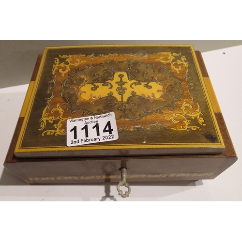 1114 - Sorrento box containing a collection of world coins. P&P Group 2 (£18+VAT for the first lot and £3+V... 