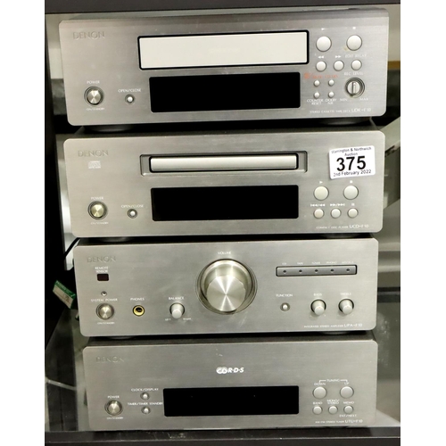 375 - Denon DF10 mini hifi system, working at lotting. Not available for in-house P&P, contact Paul O'Hea ... 