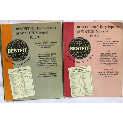 380 - Parts one and two Best Fit Encyclopedia of watch materials. P&P Group 1 (£14+VAT for the first lot a... 