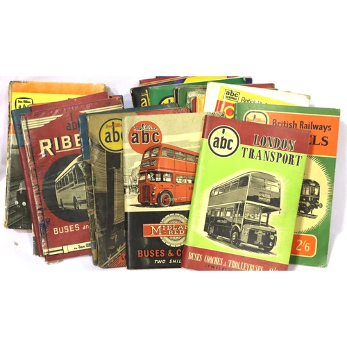 382 - Twenty five Ian Allan ABC railway books, only three not underlined. Not available for in-house P&P, ... 