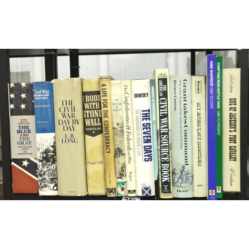 392 - Shelf of American Civil War books. Not available for in-house P&P, contact Paul O'Hea at Mailboxes o... 