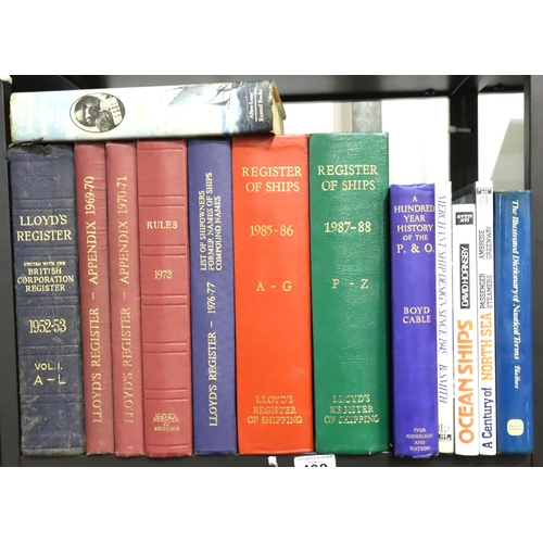 402 - Collection of Maritime books to include Lloyds Registers. Not available for in-house P&P, contact Pa... 