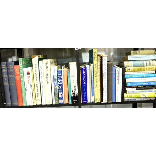 405 - Two shelves of Bird related books. Not available for in-house P&P, contact Paul O'Hea at Mailboxes o... 