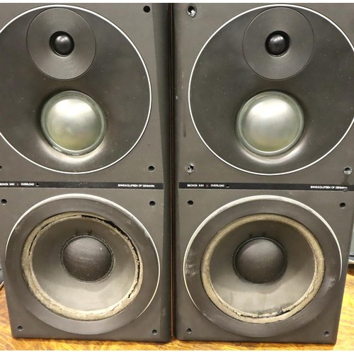 377 - Bang and Olufsen pair of floor speakers, Beovox S80. Not available for in-house P&P, contact Paul O'... 