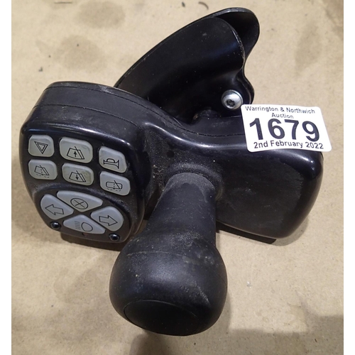 1679 - Lodge sons mobility drivers aid, being a steering joystick with integrated buttons for indicators, w... 