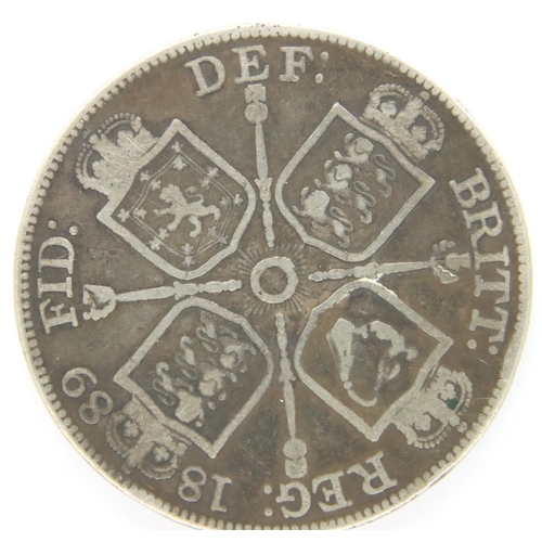 3112 - 1889 double florin of Queen Victoria. P&P Group 1 (£14+VAT for the first lot and £1+VAT for subseque... 