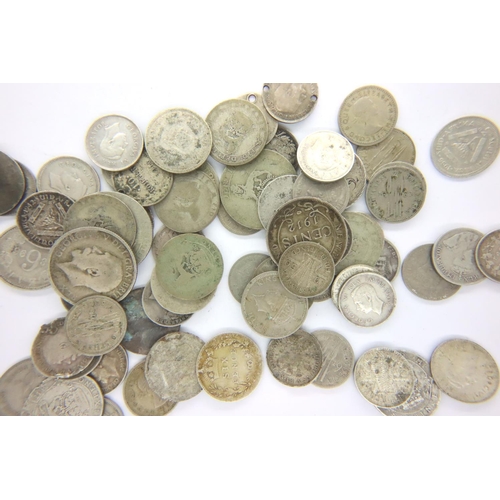 3235 - UK and British territories silver denominations, dates 1893-1957. P&P Group 1 (£14+VAT for the first... 