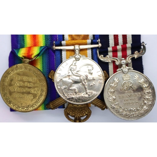 2292 - PTE Edison Burnett 4th Machine Gun Corps; WWI military medal and duo awarded to 63626 with original ... 