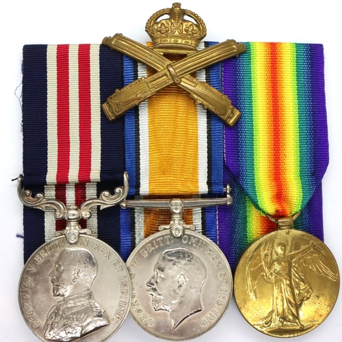 2292 - PTE Edison Burnett 4th Machine Gun Corps; WWI military medal and duo awarded to 63626 with original ... 