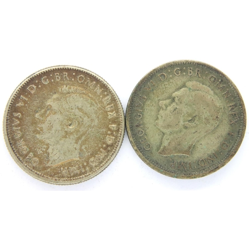 3025 - Two silver Australian florins of George VI. P&P Group 1 (£14+VAT for the first lot and £1+VAT for su... 