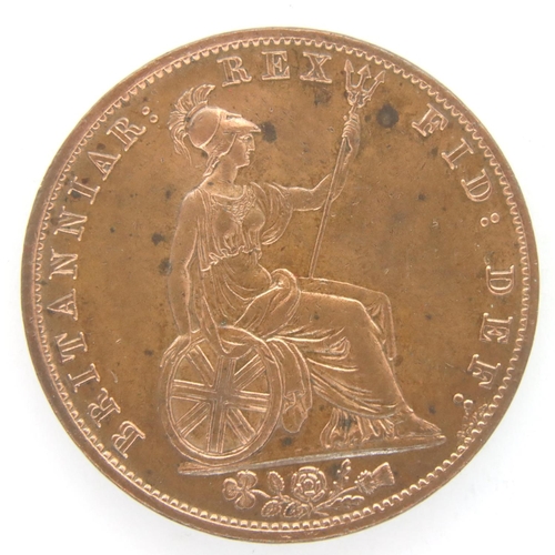 3051 - 1837 copper halfpenny of William IV. P&P Group 1 (£14+VAT for the first lot and £1+VAT for subsequen... 