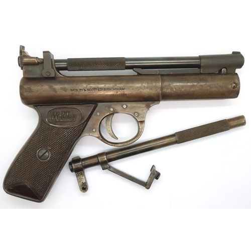 2010 - Webley Premier two-barrel air pistol, in need of repair. P&P Group 2 (£18+VAT for the first lot and ... 