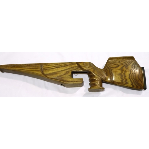 2013 - Left handed walnut wooden stock. P&P Group 2 (£18+VAT for the first lot and £3+VAT for subsequent lo... 