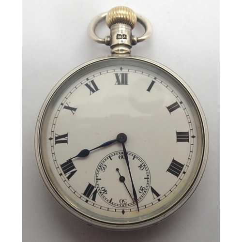 81 - Syren silver cased open face pocket watch, Swiss movement, Dennison case, working at lotting. Case D... 