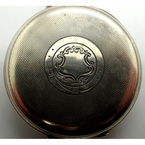 81 - Syren silver cased open face pocket watch, Swiss movement, Dennison case, working at lotting. Case D... 