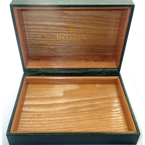 87 - *** RETURN TO VENDOR *** Rolex wristwatch box lacking inner, 15 x 11 x 6 cm. P&P Group 1 (£14+VAT fo... 