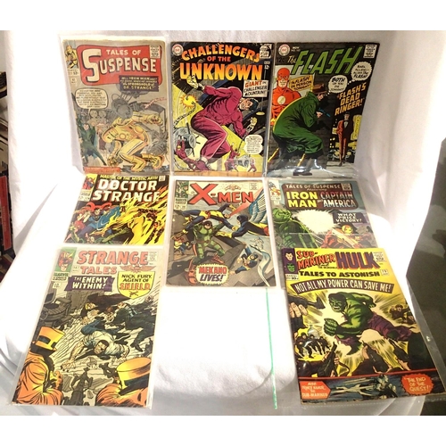 405 - Eight mixed Marvel and DC comics to include Dr Strange. P&P Group 2 (£18+VAT for the first lot and £... 