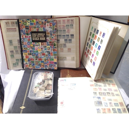 425 - Collection of UK and world postage stamps in albums, stock books and loose including Grafton stamp a... 