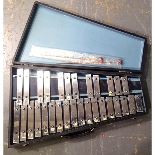 432 - Two Kosth xylophones, hard cased with removable covers. P&P Group 3 (£25+VAT for the first lot and £... 