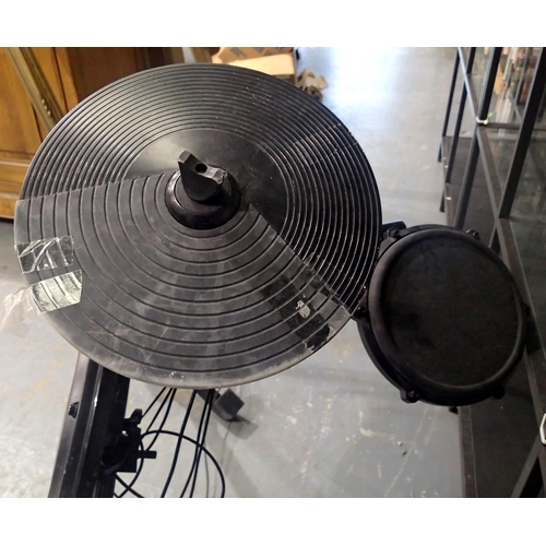 433 - Alesis part electric drum set, with leads and power plug. P&P Group 3 (£25+VAT for the first lot and... 