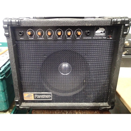 444 - Hohner Panther P200 series guitar amplifier. Not available for in-house P&P, contact Paul O'Hea at M... 