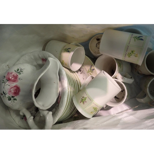 1078 - Quantity of mixed ceramics including mugs. Not available for in-house P&P, contact Paul O'Hea at Mai... 