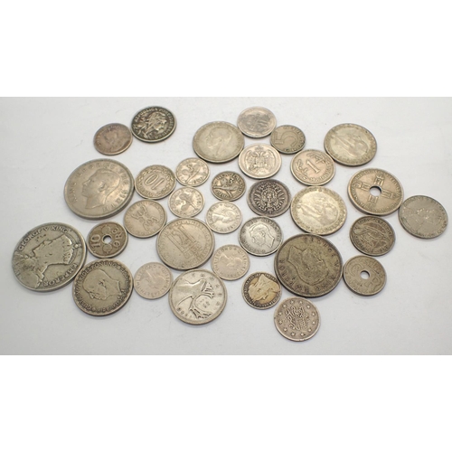 3031 - UK territories and European silver denominations, dates 1893-1962. P&P Group 1 (£14+VAT for the firs... 