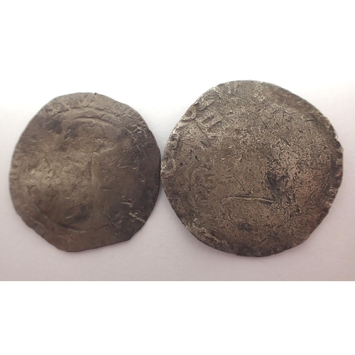 3060 - English hammered silver sixpence and shilling of Charles I. P&P Group 1 (£14+VAT for the first lot a... 