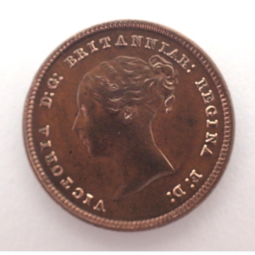 3066 - 1844 copper half farthing of Queen Victoria. P&P Group 1 (£14+VAT for the first lot and £1+VAT for s... 