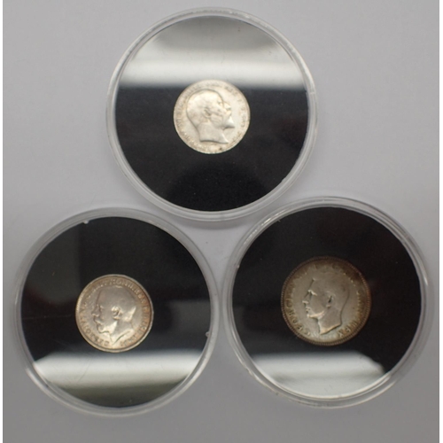 3069 - Three encapsulated silver coins with certificates. P&P Group 1 (£14+VAT for the first lot and £1+VAT... 