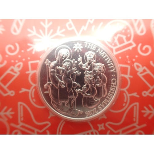 3106 - 2016 £20 silver bullion, Gift of Christmas. P&P Group 1 (£14+VAT for the first lot and £1+VAT for su... 